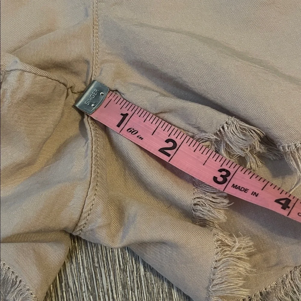 Aerie Lace-Up Shorts in Tan pull on soft light weight summer medium